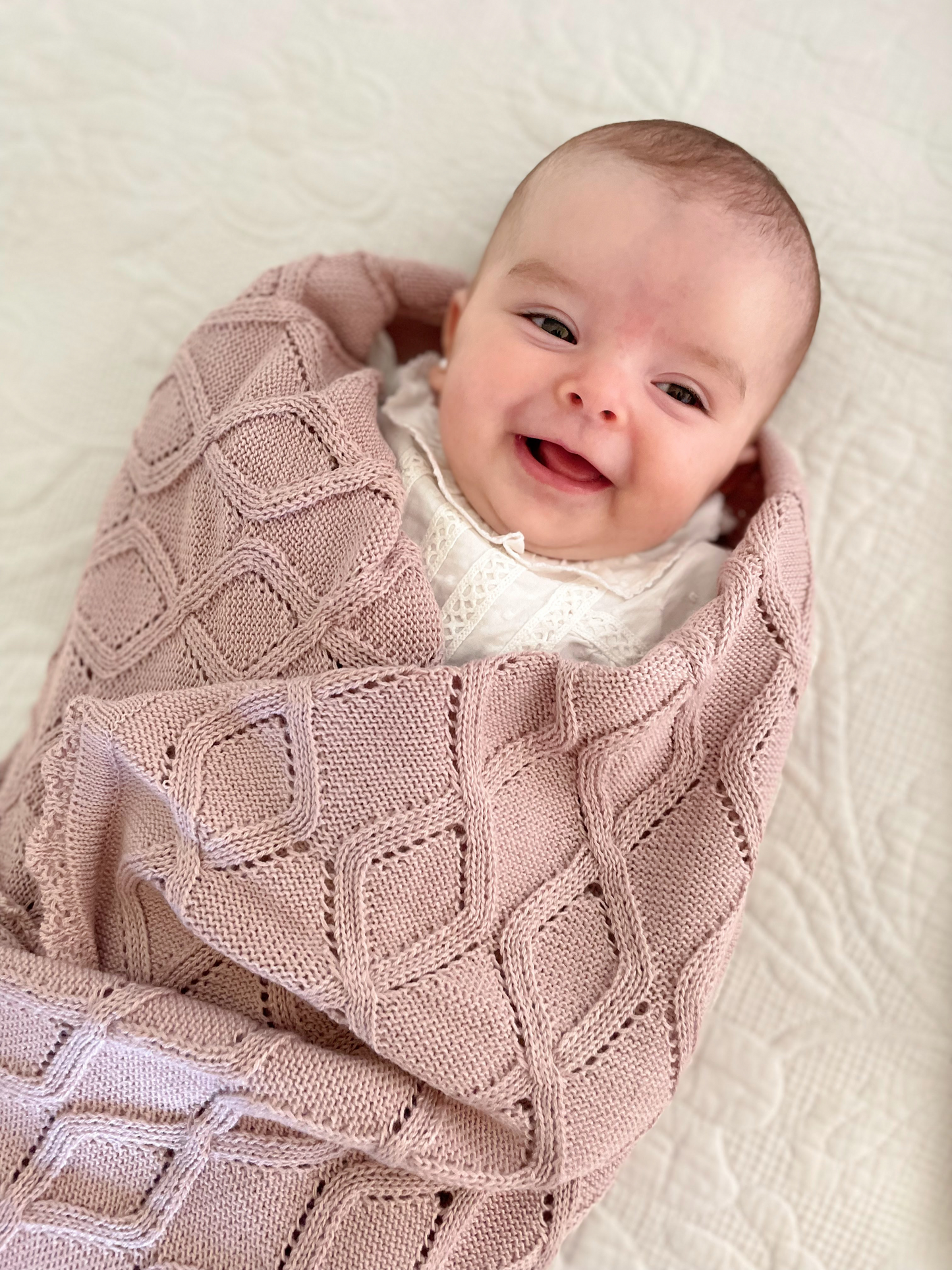 Manta Ochos Rosa Viejo