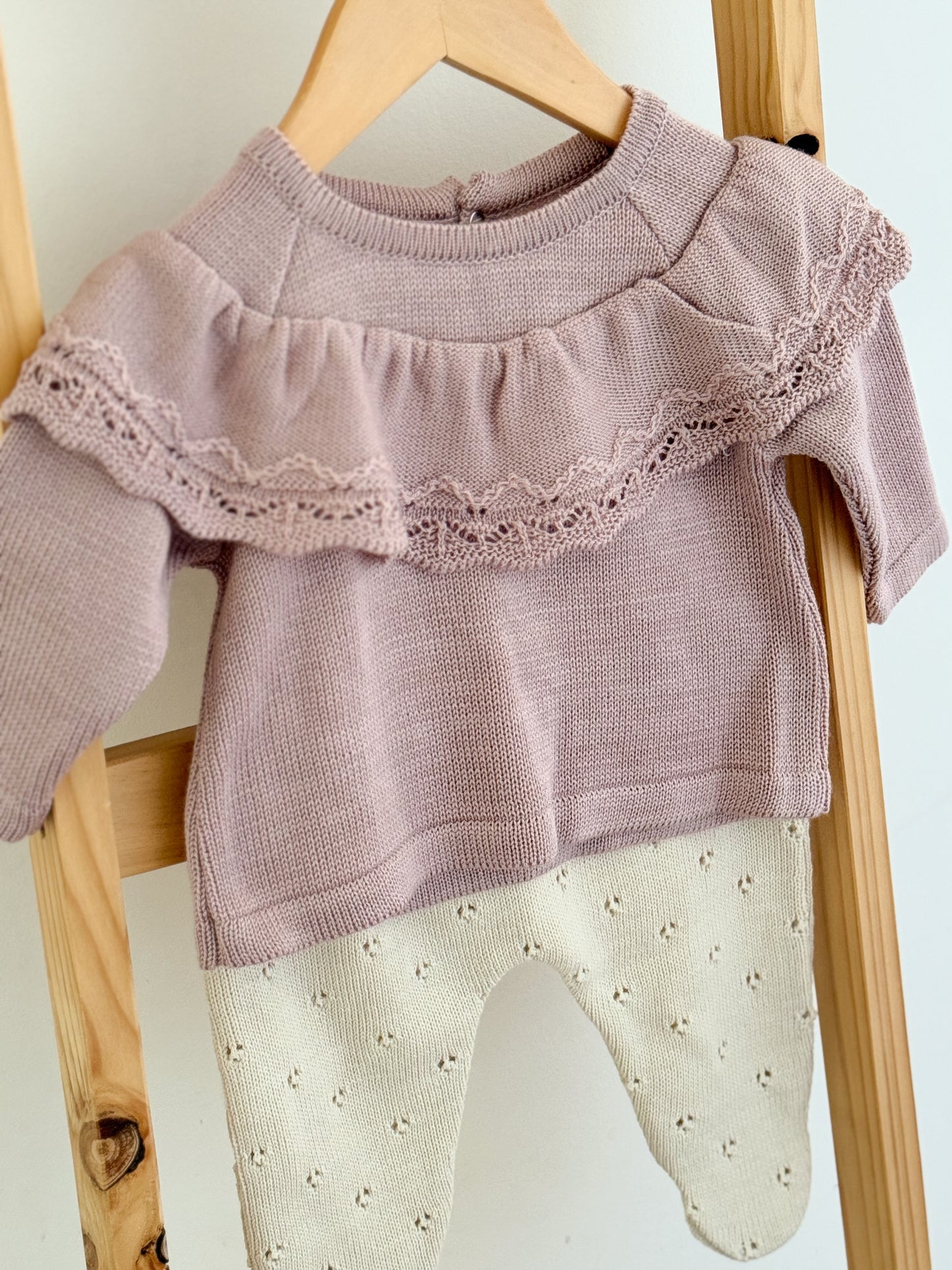 Conjunto Jacinta Rosa Viejo/Beige