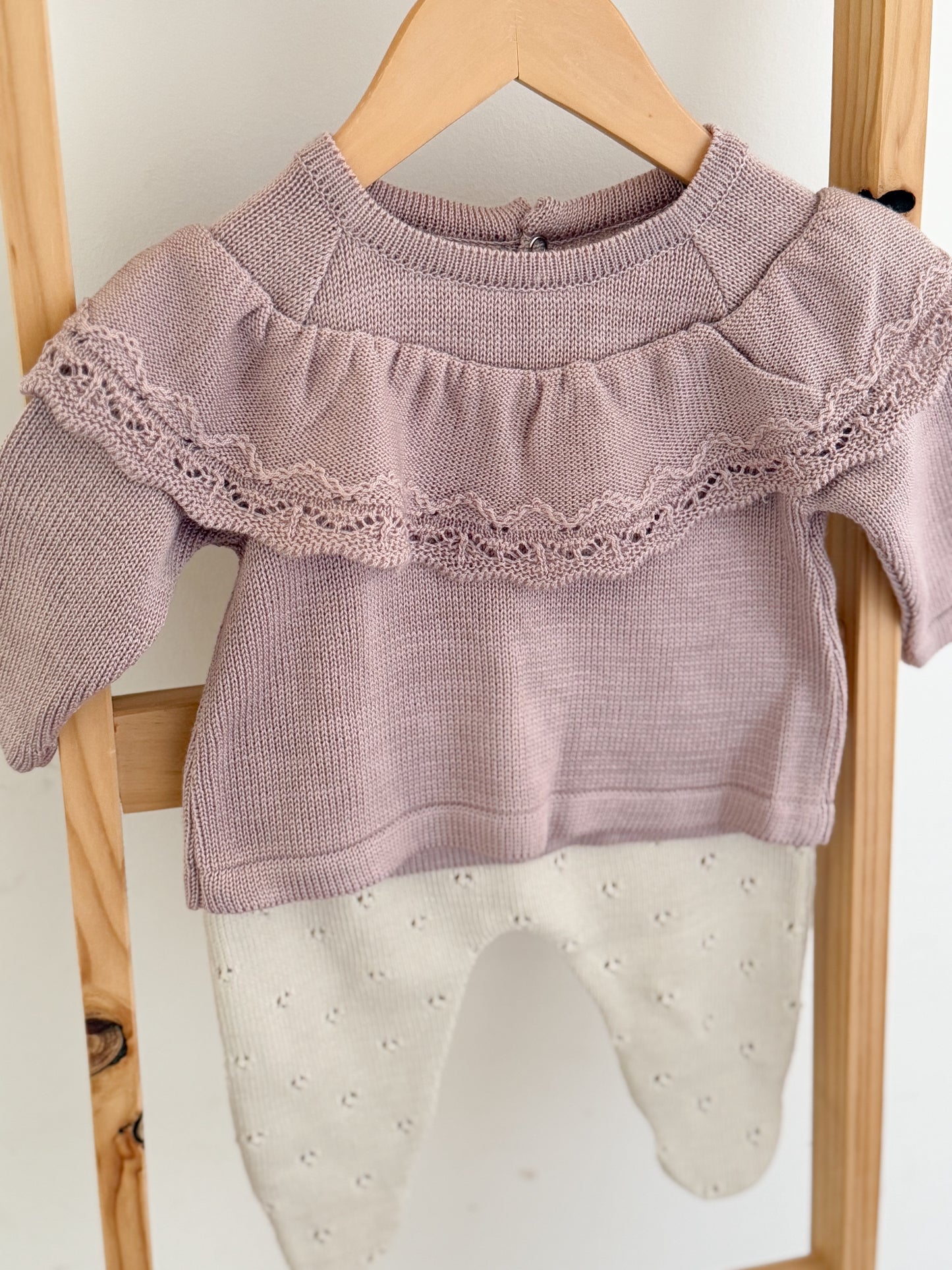 Conjunto Jacinta Rosa Viejo/Beige