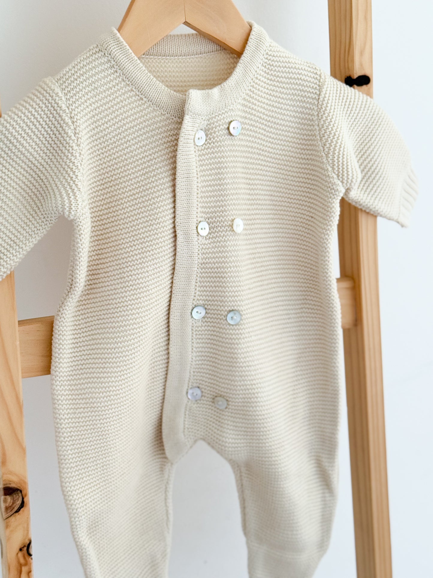 Osito Botones Beige