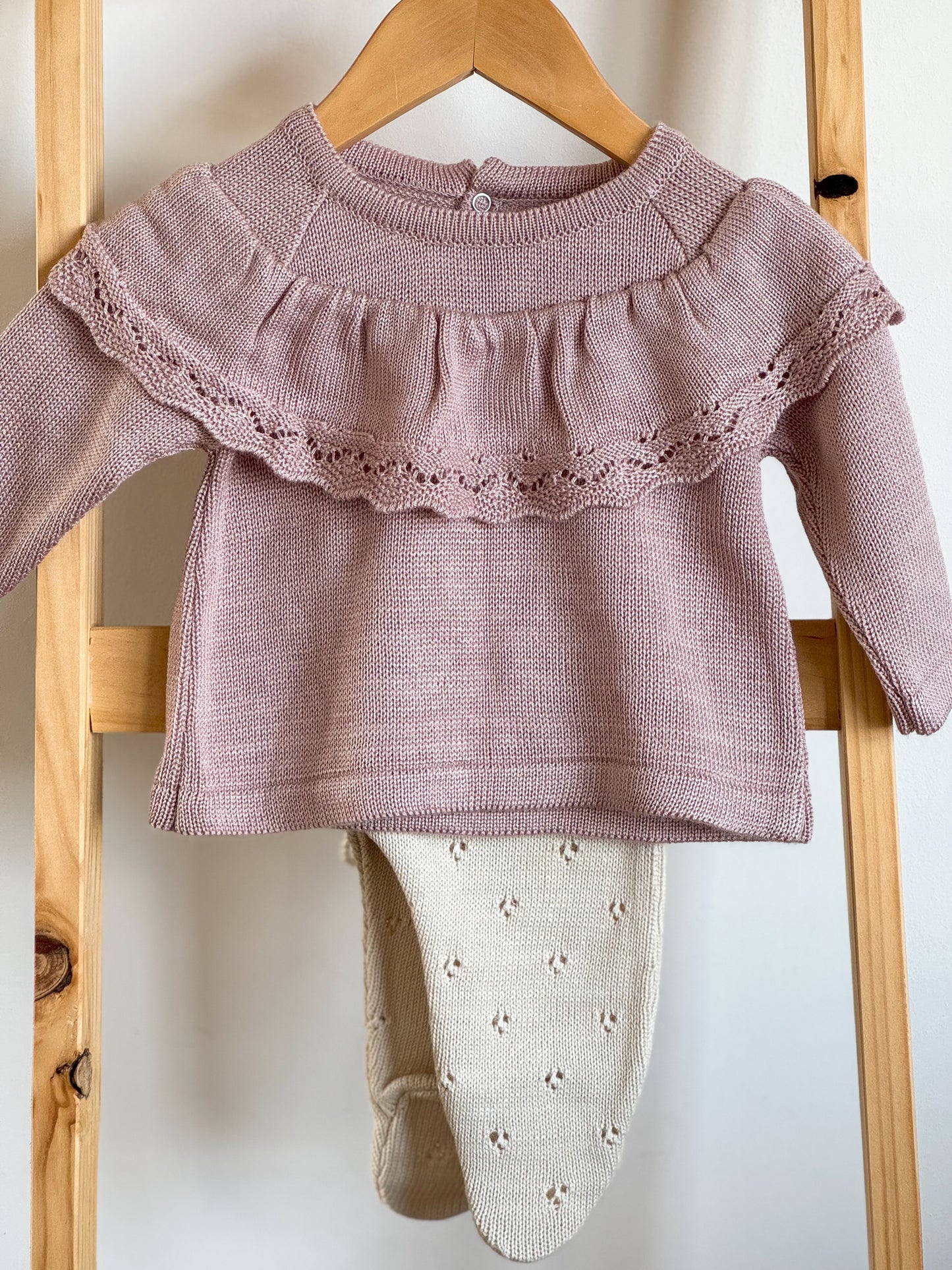 Conjunto Jacinta Rosa Viejo/Beige