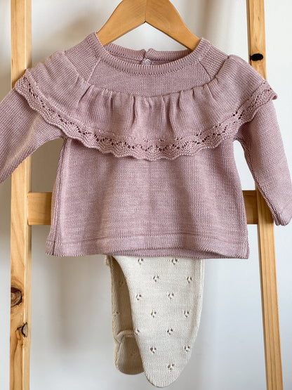 Conjunto Jacinta Rosa Viejo/Beige
