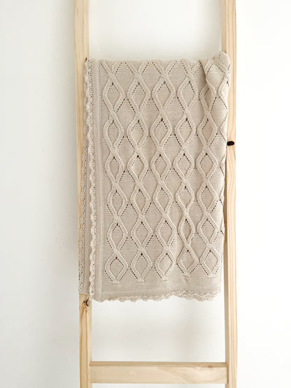 Manta Ochos Beige