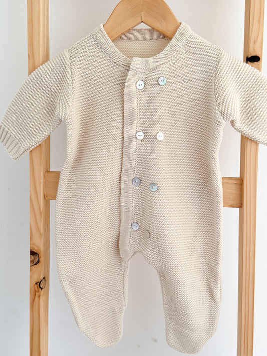 Osito Botones Beige